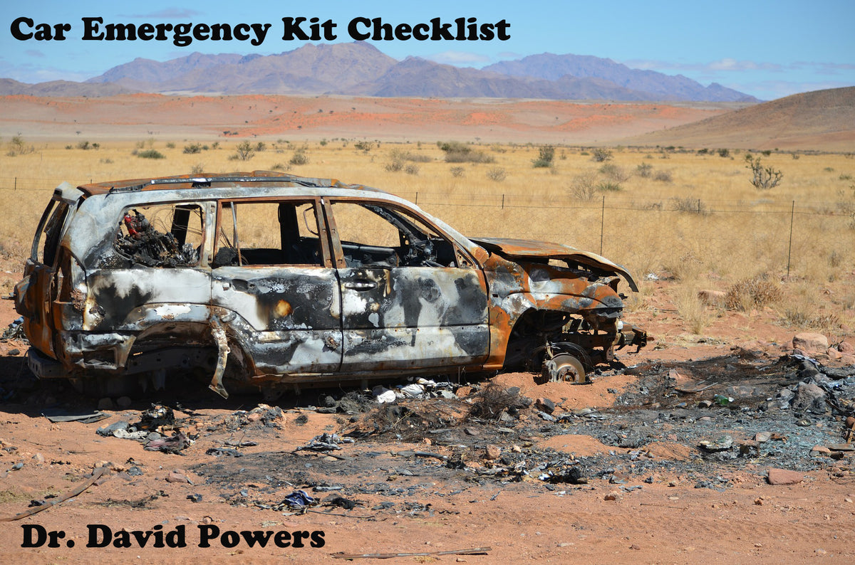 Car Emergency Kit Checklist