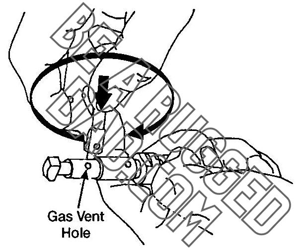 Cleaning the Gas Vent Hole