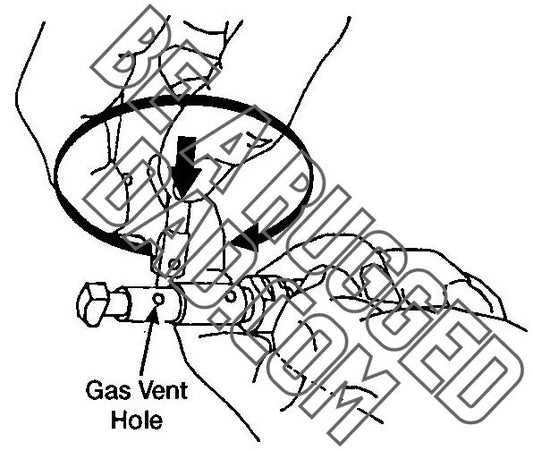 Cleaning the Gas Vent Hole