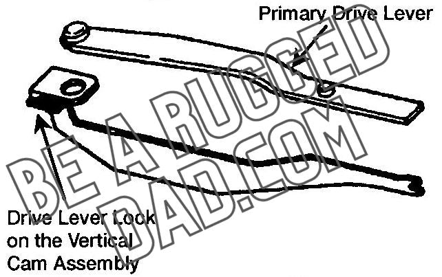 Drive Lever Spring Primary Drive Lever and Vertical Cam Assembly – Pressure Tested Publishing