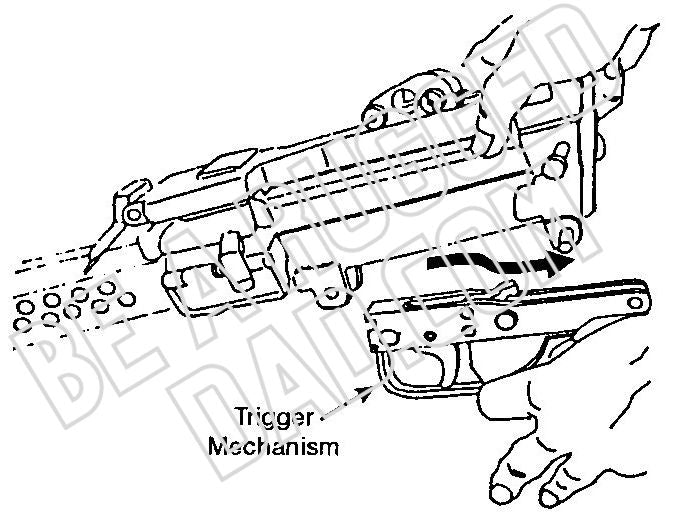 Removal of the trigger mechanism