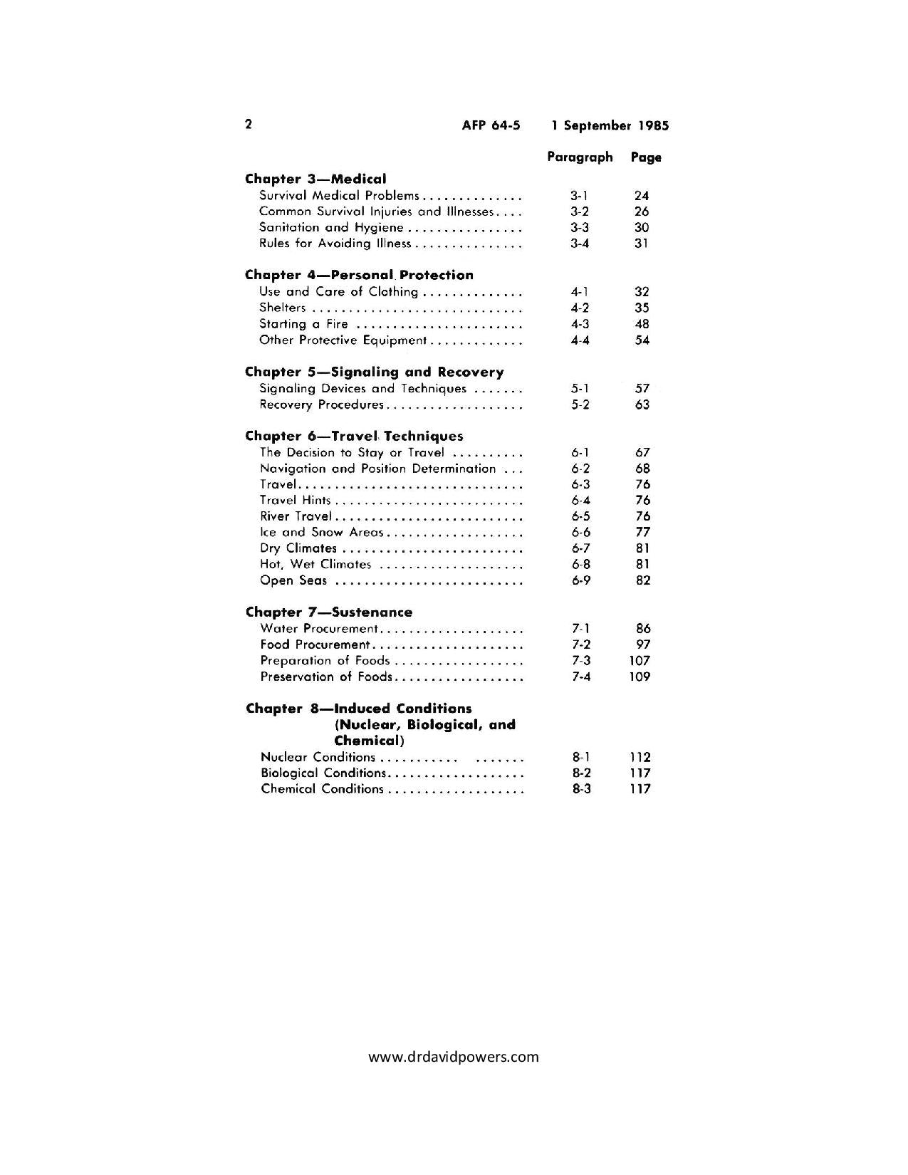 Survival Guide for Downed Air Personnel
